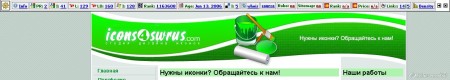 Панель SEO Quake на сайте icons4swrus.com