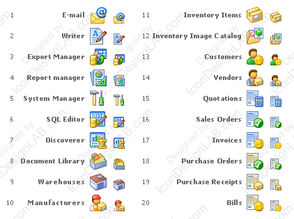 Иконки для программы Business2Go