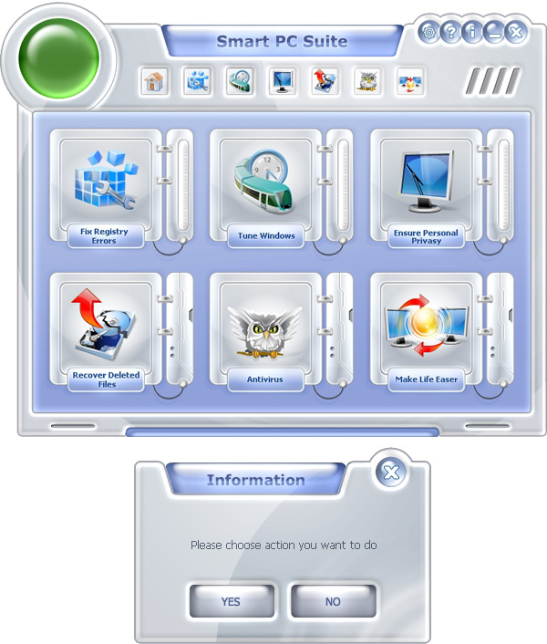  ,    Smart PC Professional GUI Design